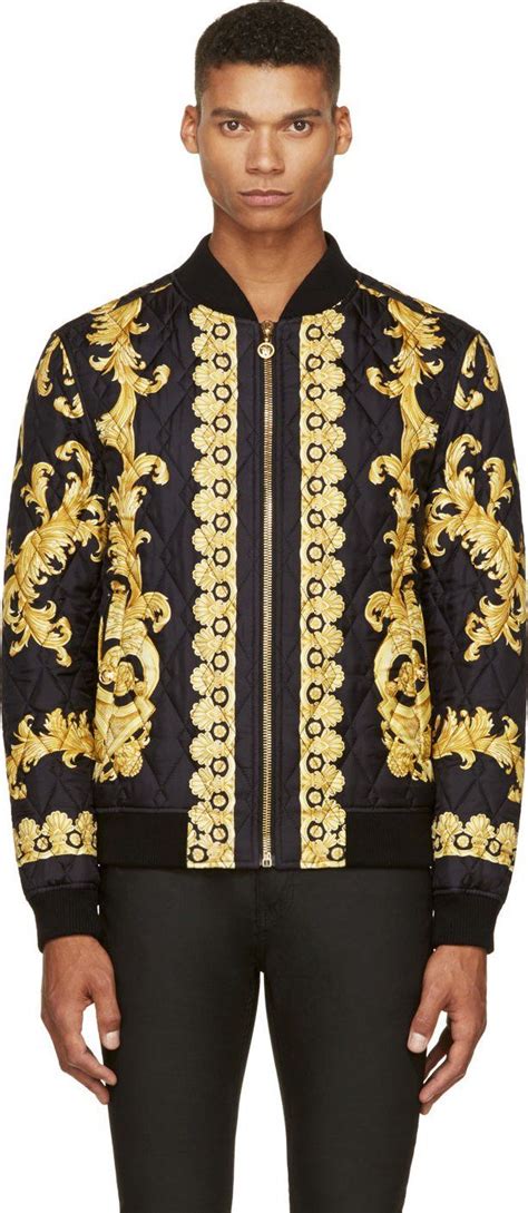 versace coat for men|versace bomber jackets for men.